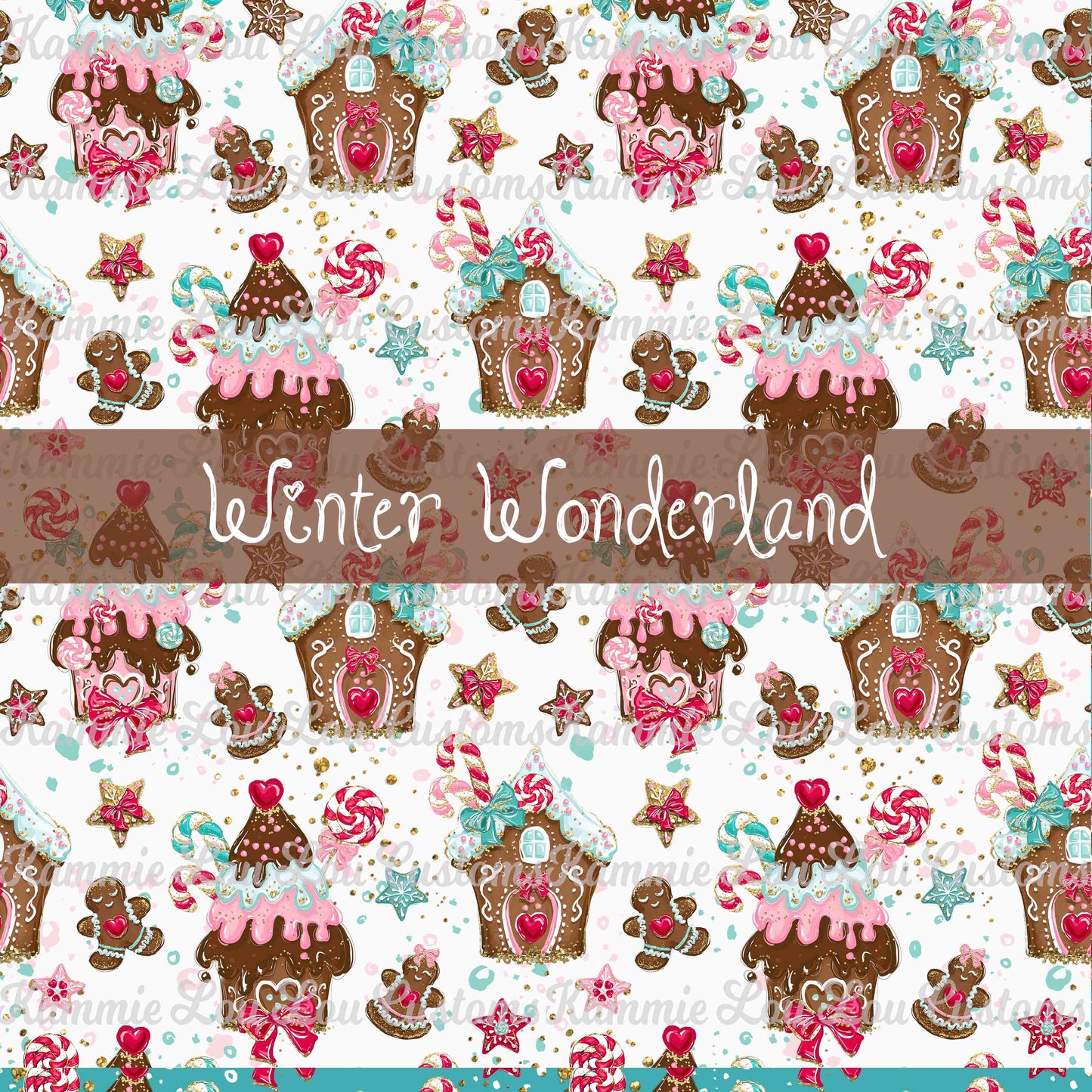 R124 Pre-Order Winter Wonderland - Gingerbread Houses - White
