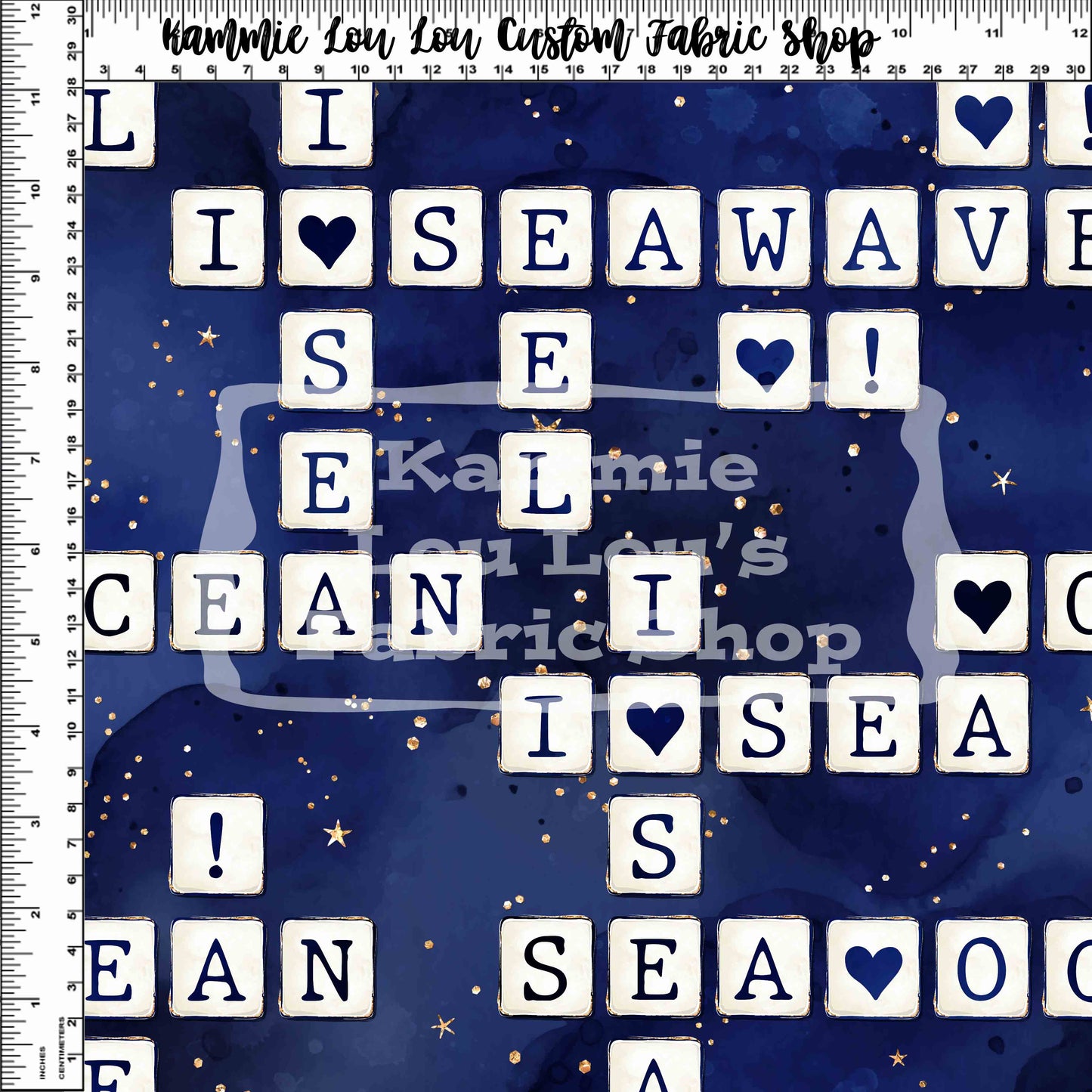 R125 Pre-Order Starry Seas - Scrabble - Plain