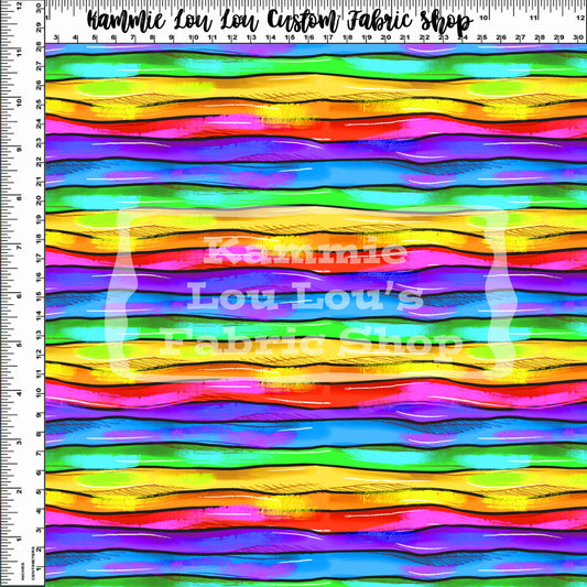R127 Pre-Order Blue Men - Rainbow Stripes
