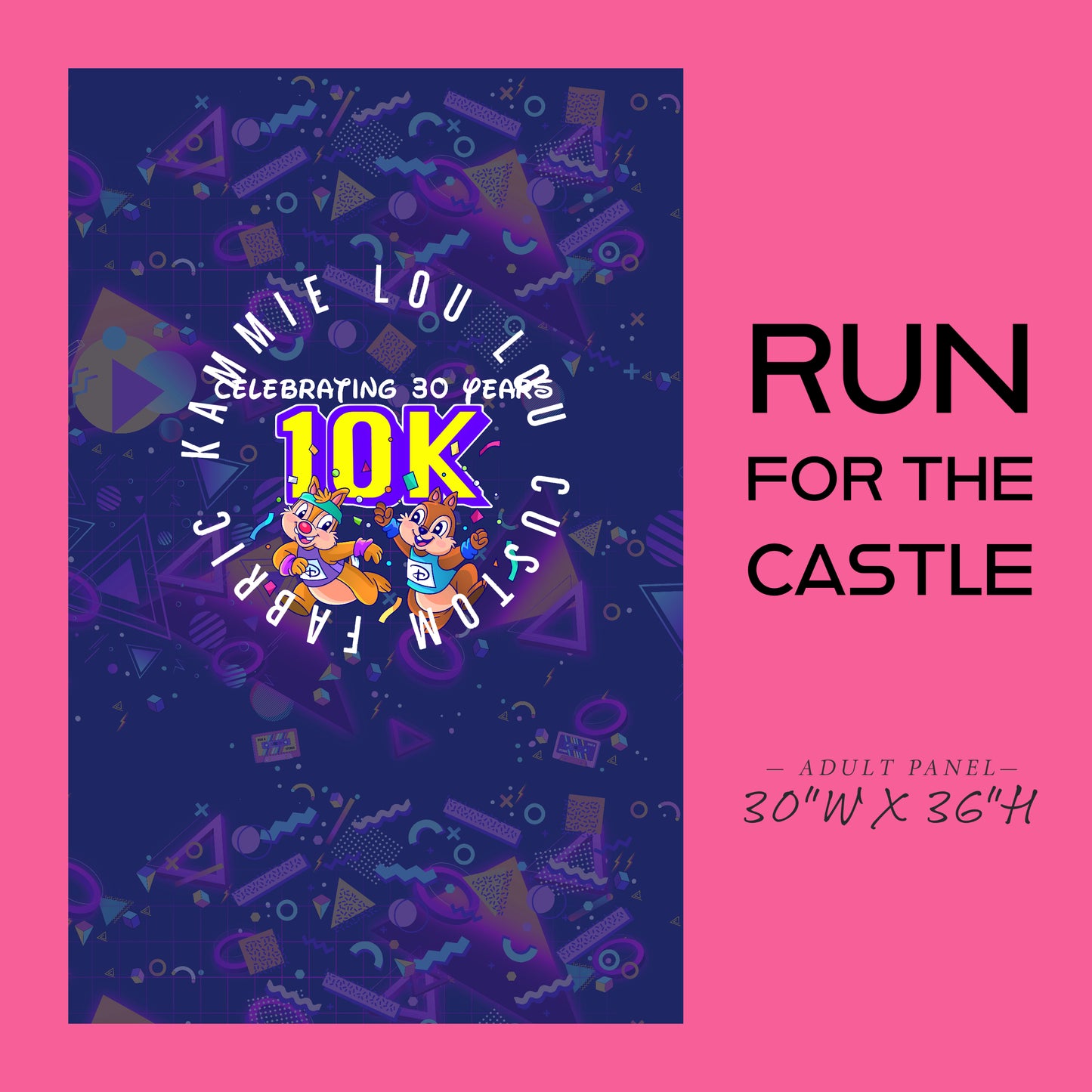 Special Pre-order Run for the Castle - Marathon - Cheers to 30 years - Panel - ADULT - 10K