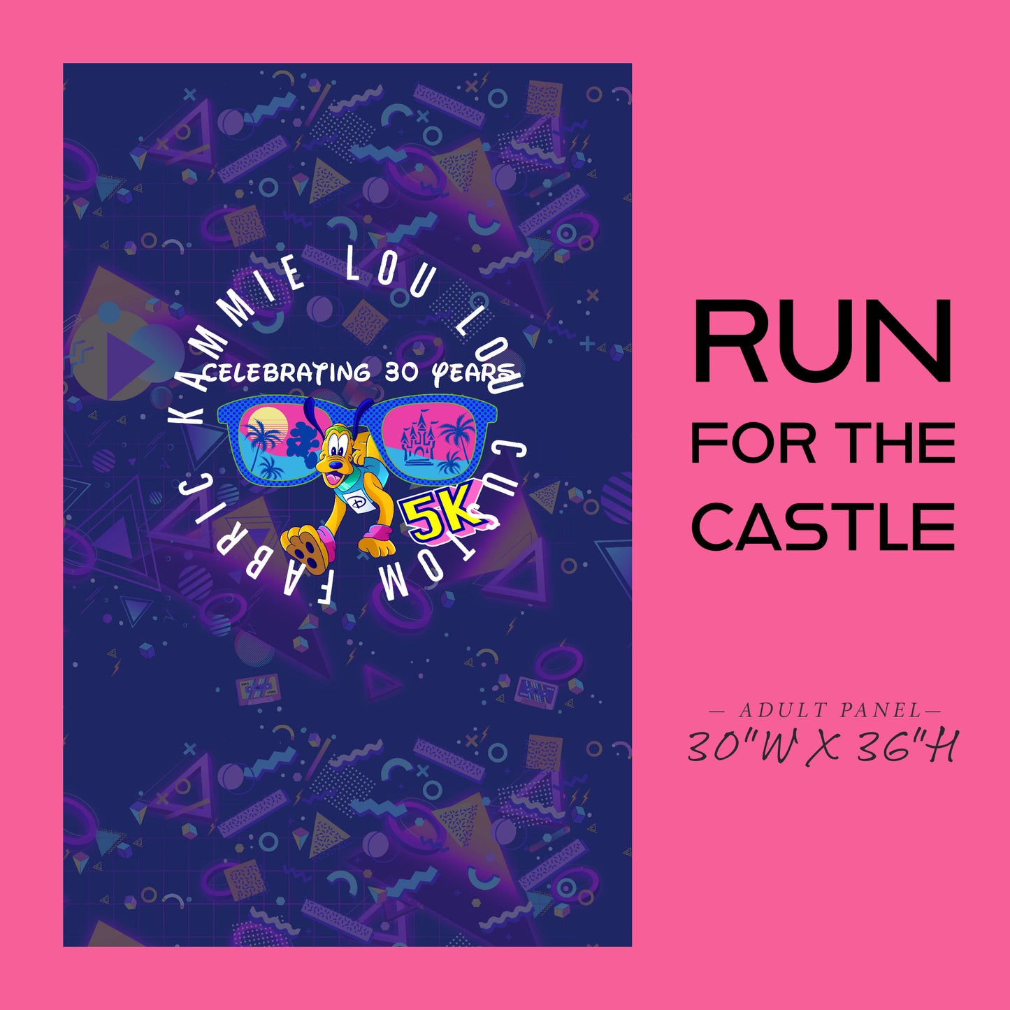 Special Pre-order Run for the Castle - Marathon - Cheers to 30 years - Panel - ADULT - 5K