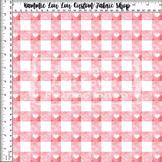R114 Pre-Order Sweet Strawberry Fields - Pink Plaid