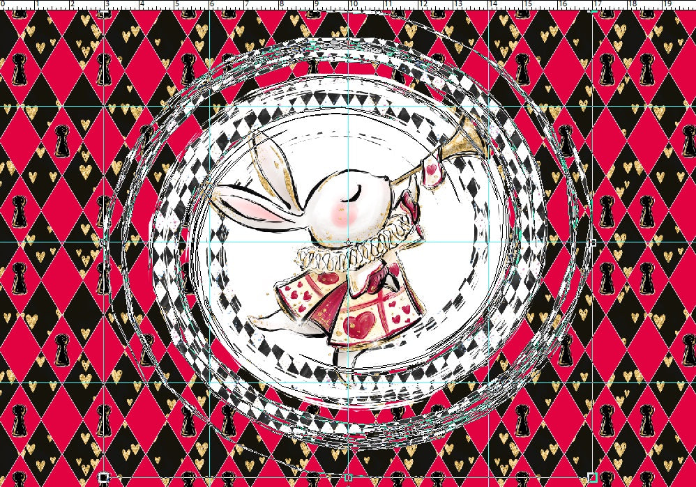 R107 Pre-Order Wonderland Tea Party - Panel 6 - Rabbit - adult