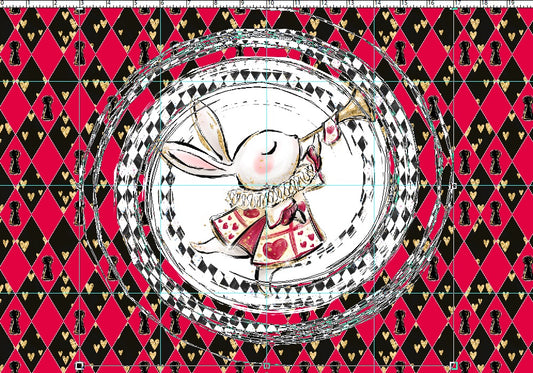 R107 Pre-Order Wonderland Tea Party - Panel 6 - Rabbit - KID