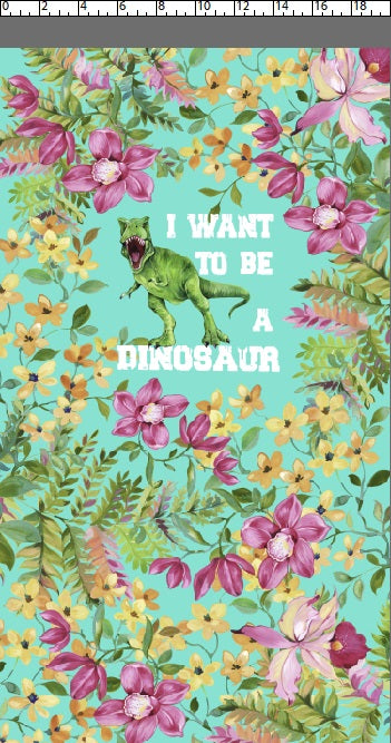 R108 Pre-Order Prehistoric Paradise - Want to be a Dino (ALL PANELS) - I Want to Be - KID - TEAL
