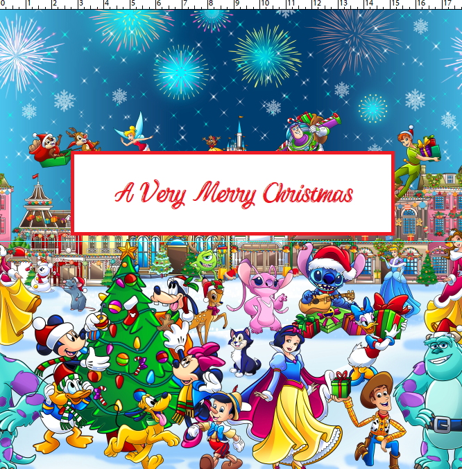R124 Pre-Order: A Very Merry Christmas - All Character Border